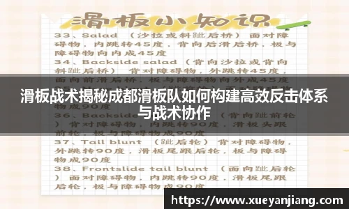 滑板战术揭秘成都滑板队如何构建高效反击体系与战术协作
