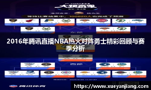 2016年腾讯直播NBA热火对阵勇士精彩回顾与赛季分析